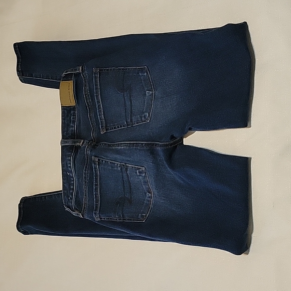American Eagle dark wash super hi rise jegging size 0 long - Picture 5 of 7